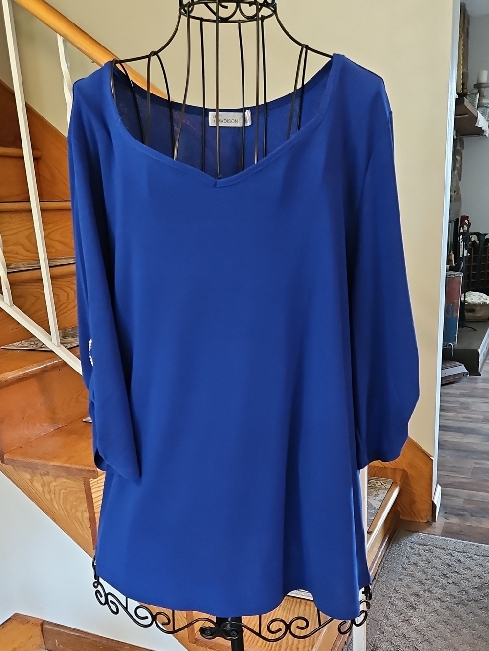 👚89th + Madison Cobalt Blue V-Neck Tunic